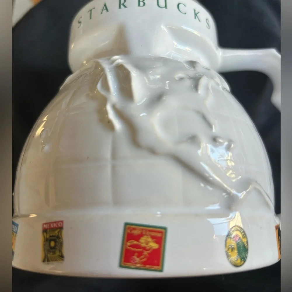 Starbucks Vintage Around the World Coffee Mug circa 1997.